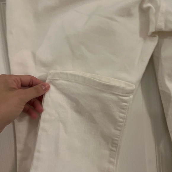 Eileen Fisher‎ white denim straight leg jeans women’s size 12 mid rise - Picture 5 of 9